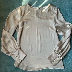 H&M Champagne Sheer Blouse